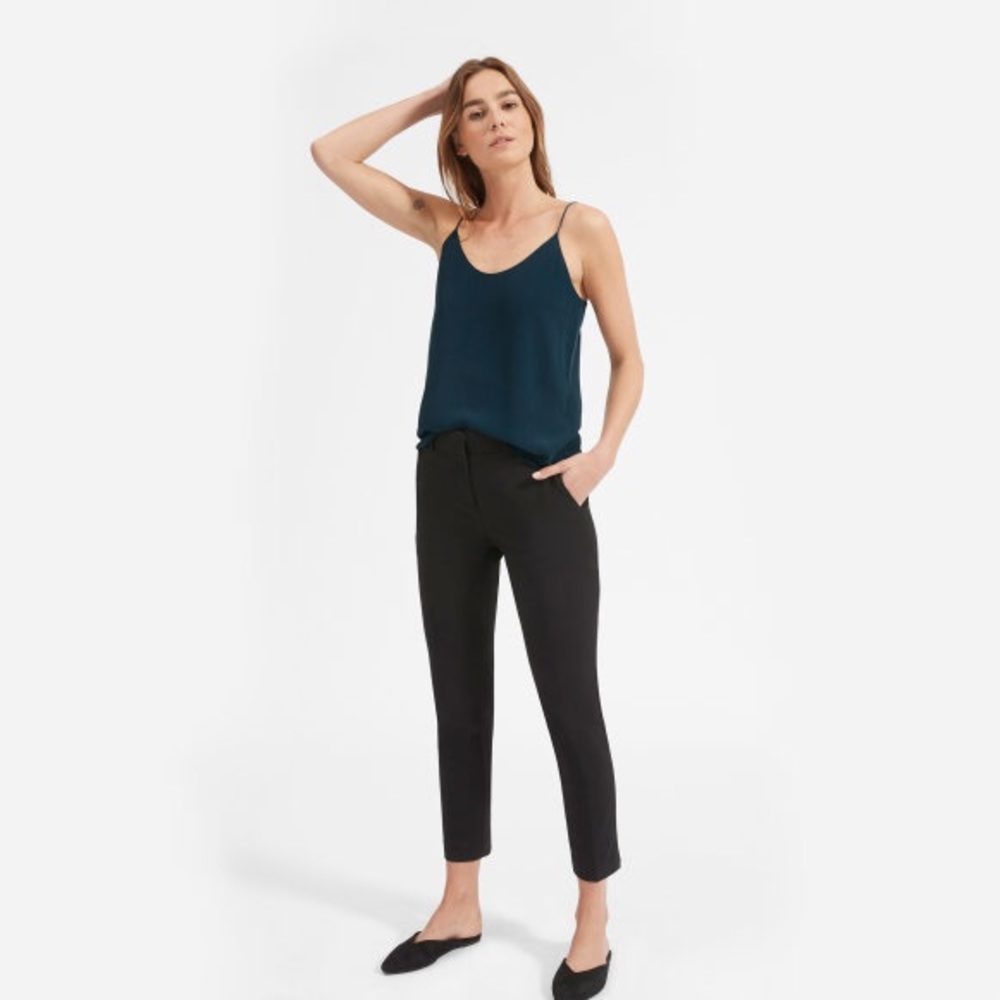 Everlane Clean Silk Cami in Midnight